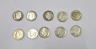 Lot of 10 Roosevelt Dimes 1946 To 1964 Junk Silver Total face value $1