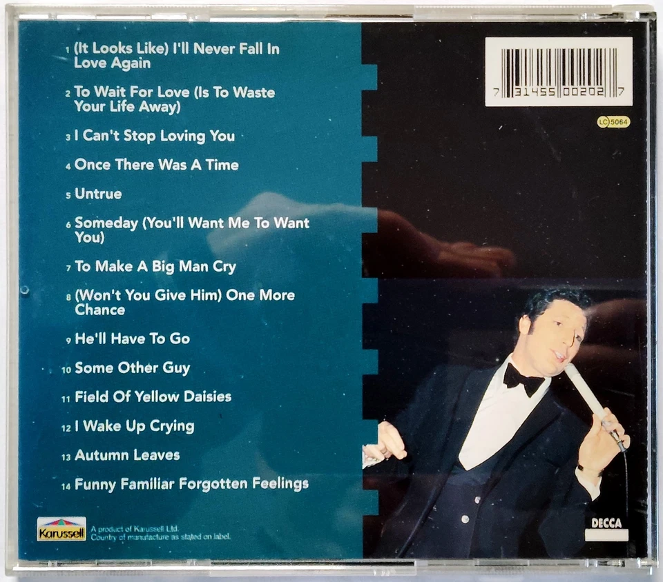 Tom Jones – I'm Coming Home (1993) CD, Pop, Compilation, 14 Tracks, gebraucht - Bild 2 von 2