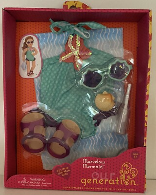 Our Generation Marvelous Mermaid 18'' Doll Outfit NEW Sealed