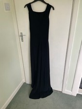 Long black size 10 Fiona Pearce | Debenhams formal dress, fitted w/ small train 