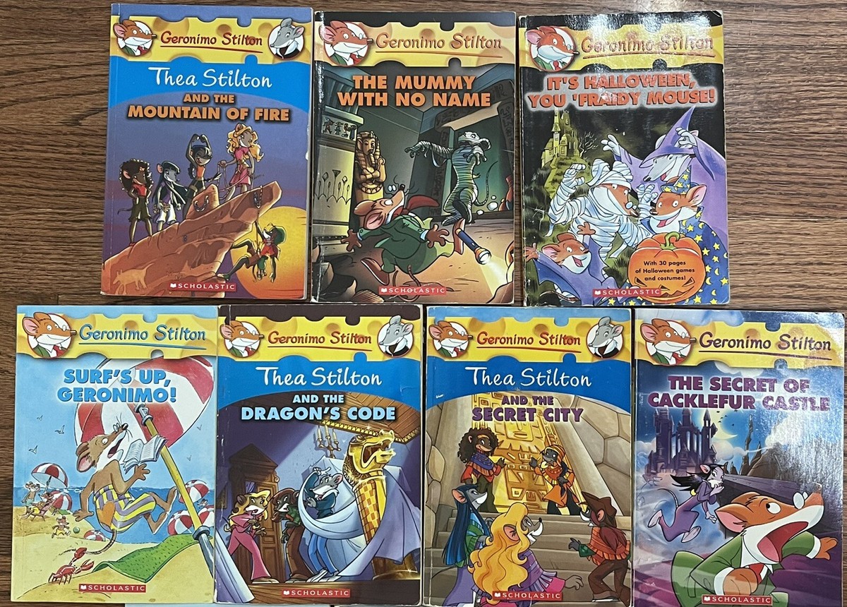 Geronimo Stilton Series Paperback Book Lot Set of 10 Mouse