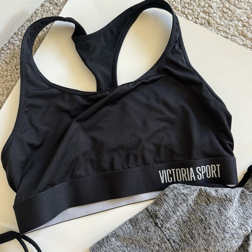 Lot Of 3 Victoria’s Secret Sport VS Pink Shein Sports Bra Top Strappy Back S/M - Picture 2 of 5
