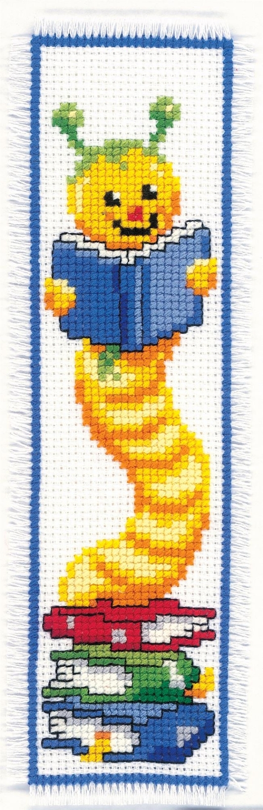 Bookworm Bookmark Cross Stitch Kit