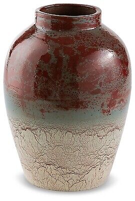 Vase turkingsly décontracté Signature Design par Ashley épices/sarcelles/blanc antique - Photo 1 sur 4