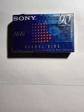 Sony 90 Minute Hi Fi Normal Bias Blank Audio Cassette Tape New Sealed CS3