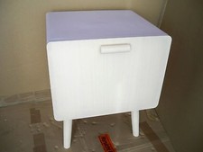  Komode  Nachttisch mit Klappe RETRO-LOOK Birkenholz Impressionen 