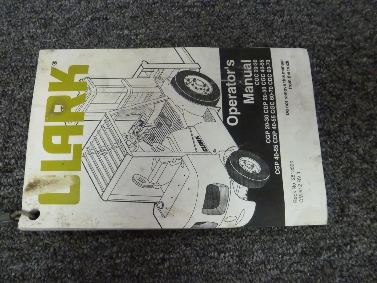 Clark cgc 70 forklift service repair manual