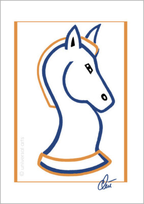 JACQUELINE DITT - Chess Piece A3 sign.ltd.Original Druck Grafik Schachfigur