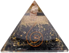 Black Tourmaline Orgonite Pyramid - Vibe Products