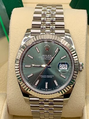 Rolex Datejust 126334 with Silver Jubilee Bracelet with Silver Bezel