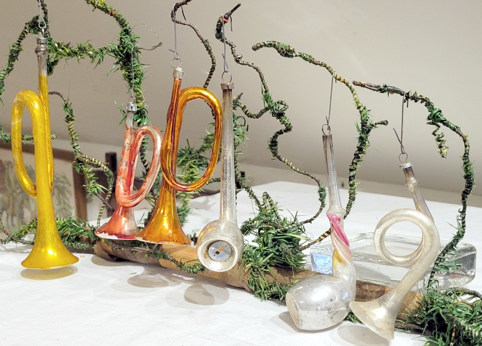 Bugles, Horns, and Pipes. Six earlier German Glass Ornaments eBay