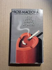THE THREE ROADS  by Ross MacDonald  1983 Bantam paperback  LEW ARCHER