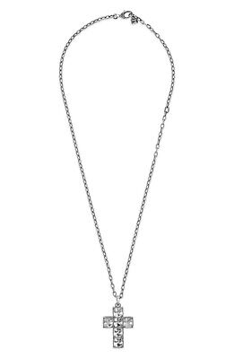 New Original Gucci Sterling G-Cube Cross Men's Necklace New Original Gucci Sterling G-Cube Cross Men's Necklace