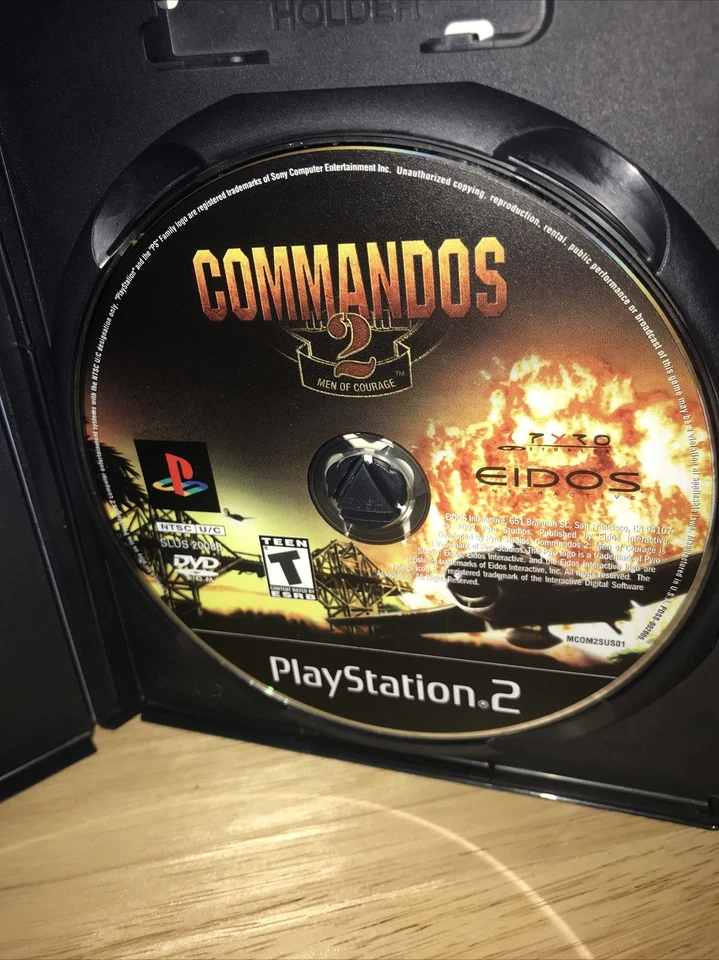 Commandos 2: Men of Courage (Sony PlayStation 2, 2002) No Booklet FreeShip - Image 3 of 4