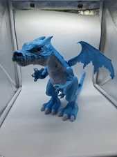 Robo Alive Roaring Ice Dragon Battery Powered Robotic Toy Zuru Light Works 