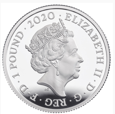 2020年 イギリス ミュージック・レジェンド エルトン・ジョン 1オンス銀貨 Great Britain UK 2020 £1 ELTON JOHN MUSIC LEGENDS 1/2oz Silver