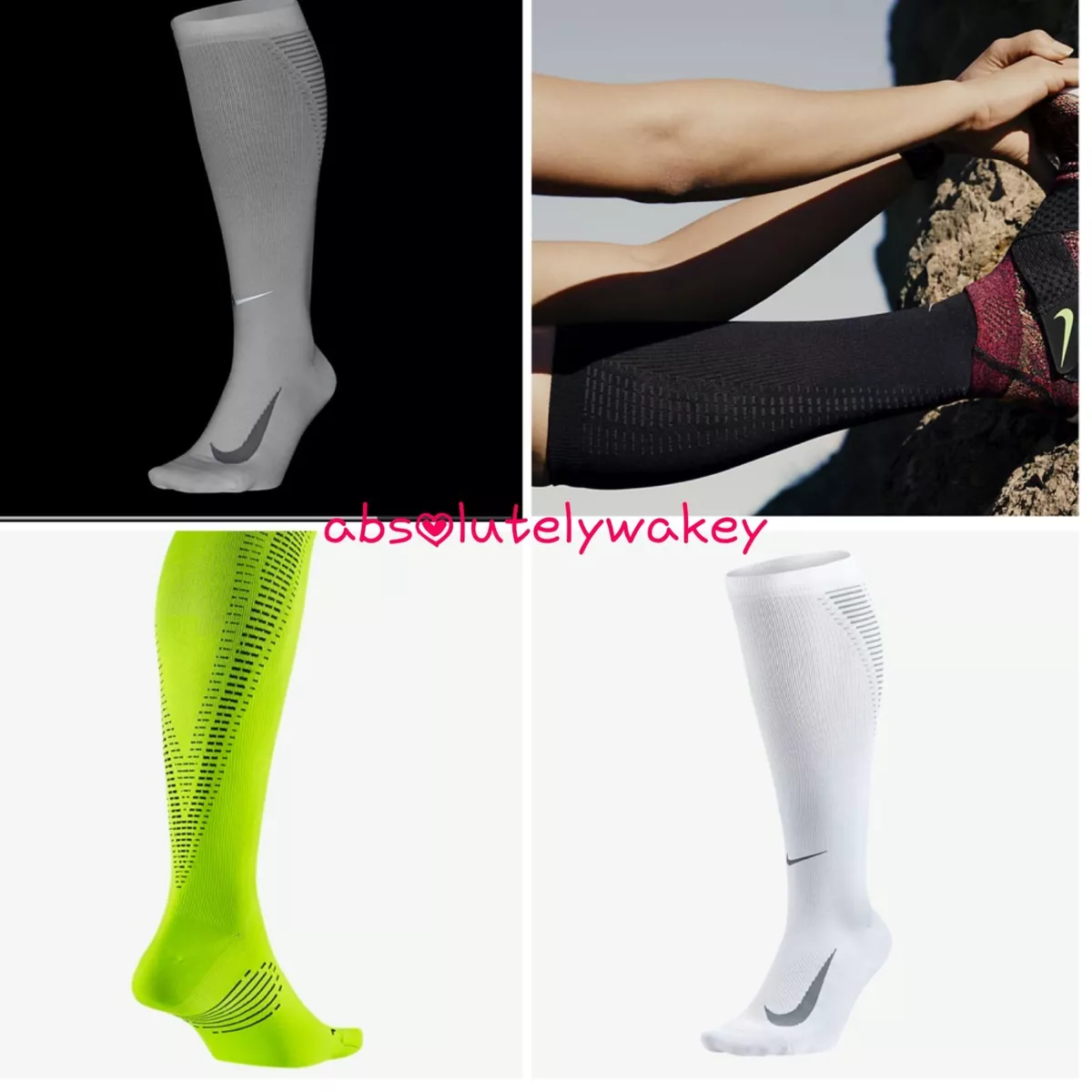 Nike Elite Compression Over-The-Calf Running Socks