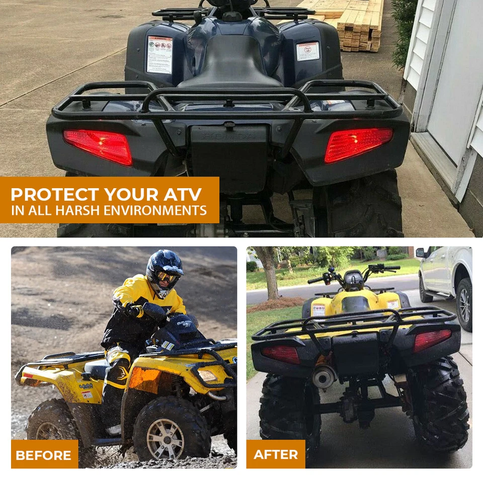 Protector contra salpicaduras de cubierta de luz trasera izquierda y derecha para HONDA Rancher 350 400 2004-07 Foto 3 de 4