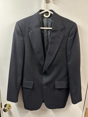 38r Men's Vintage Strathmore Blazer By Anderson Little Sport Coat Charcoal Grey