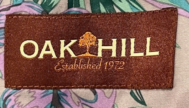 Blazer Oak Hill Hombre 4XL 58/60 Azul Diseño Floral Interior 2 Botones Usado en Excelente Condición Foto 2 de 4