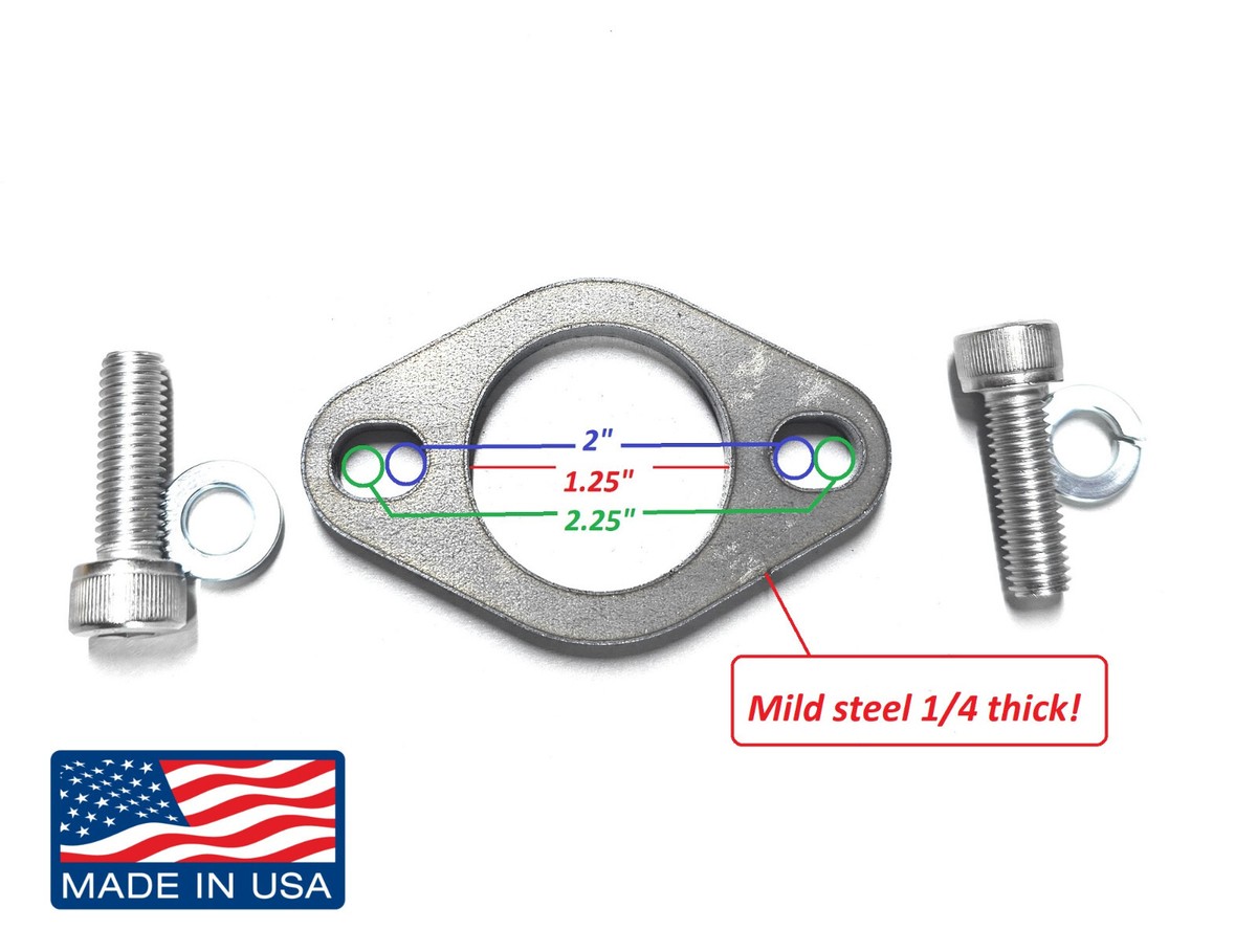 Exhaust Flange for: Predator 301cc, 420cc, 459cc. GX Honda 240