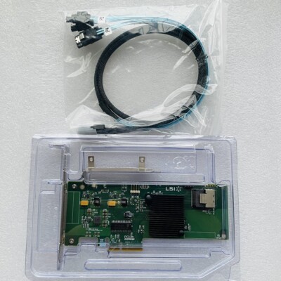 LSI 9211-4i 6Gbps HBA LSI 9211 P20 IT Mode 8087 cable for ZFS FreeNAS unRAID US