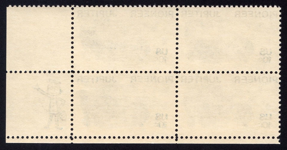 Scott #1556 Pioneer (Jupiter & Saturn) Zip Block of 4 Stamps - MNH - Image 2 of 2