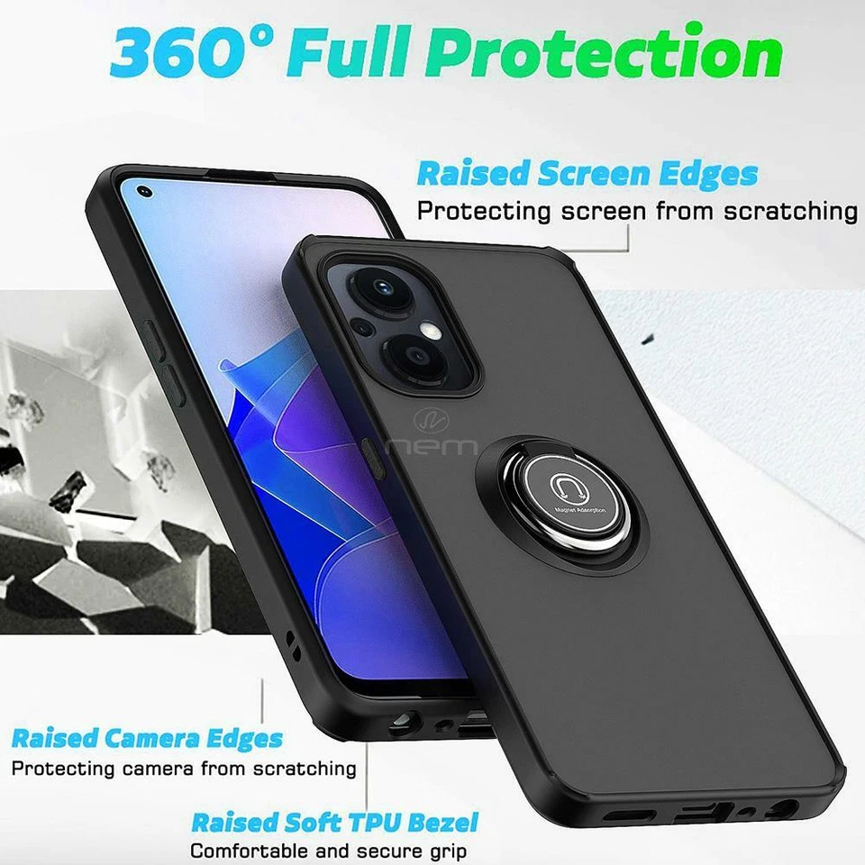 Capa telefone anel/protetor de tela corpo inteiro corpo inteiro à prova de choque para OnePlus Nord N20 5G - Imagem 4 de 4