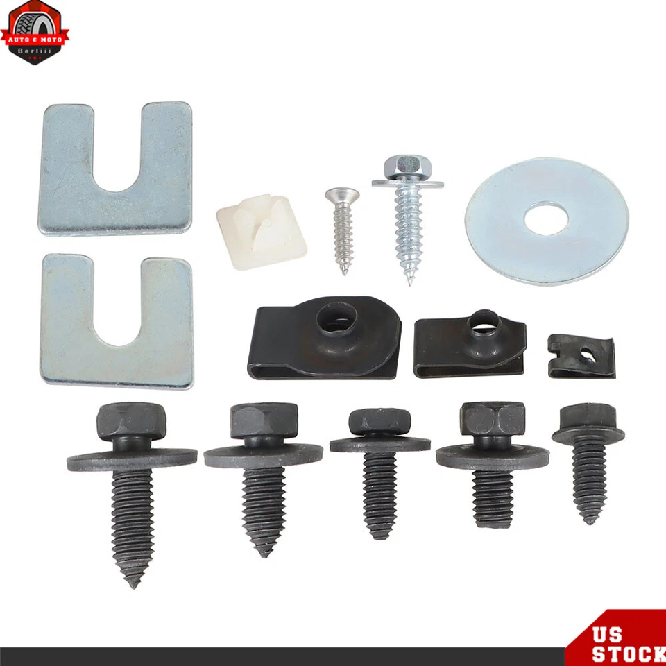 Kit de herrajes de chapa frontal para camioneta Chevy Chevrolet GMC 210 un. Foto 4 de 4