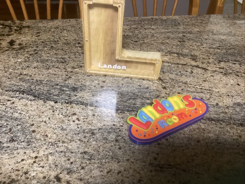 Landon’s Zimmer Türschild Dekoration und Holzbank - Bild 3 von 3