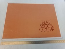 brochure depliant originale Fiat 2300 S coupé lingua spagnolo espanol