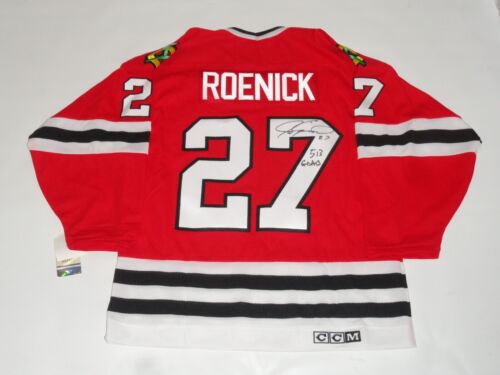 JEREMY ROENICK SIGNED CCM BLACKHAWKS 1992 STANLEY CUP JERSEY LICENSED JSA COA - Picture 1 of 4