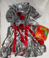 SPOOKTACULAR CREATION 3PC.EVIL CLOWN COSTUME FREE WIG NOSE SZ:M