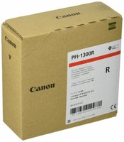Canon Original PFI-1300R Rot Tinte 330Ml FüR Pro-Serie, 0819C001