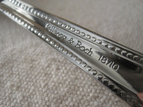 2 Villeroy & Boch MADEMOISELLE 8 1/8" 18/10 Stainless Oval Soup / Place Spoons - 第 3/4 張圖片