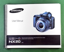 Samsung NX20 User's Manual: Full Color 188 pages  Protective Covers 