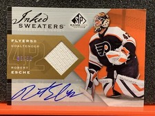 Robert Esche SP game used inked sweaters /50
