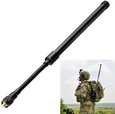Bingfu Gooseneck CS Tactical Antenna 13inch Dual Band VHF UHF 136-520MHz Antenna