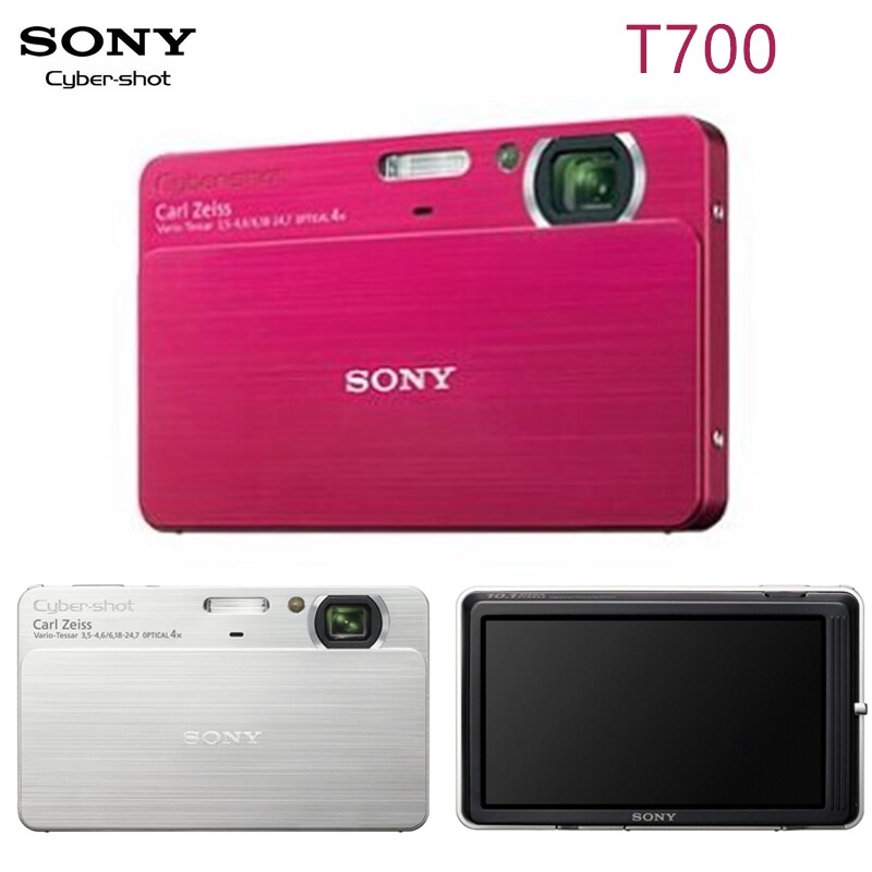 N Mint w/Pouch] SONY Cyber-shot DSC-T700 Silver Digital Camera
