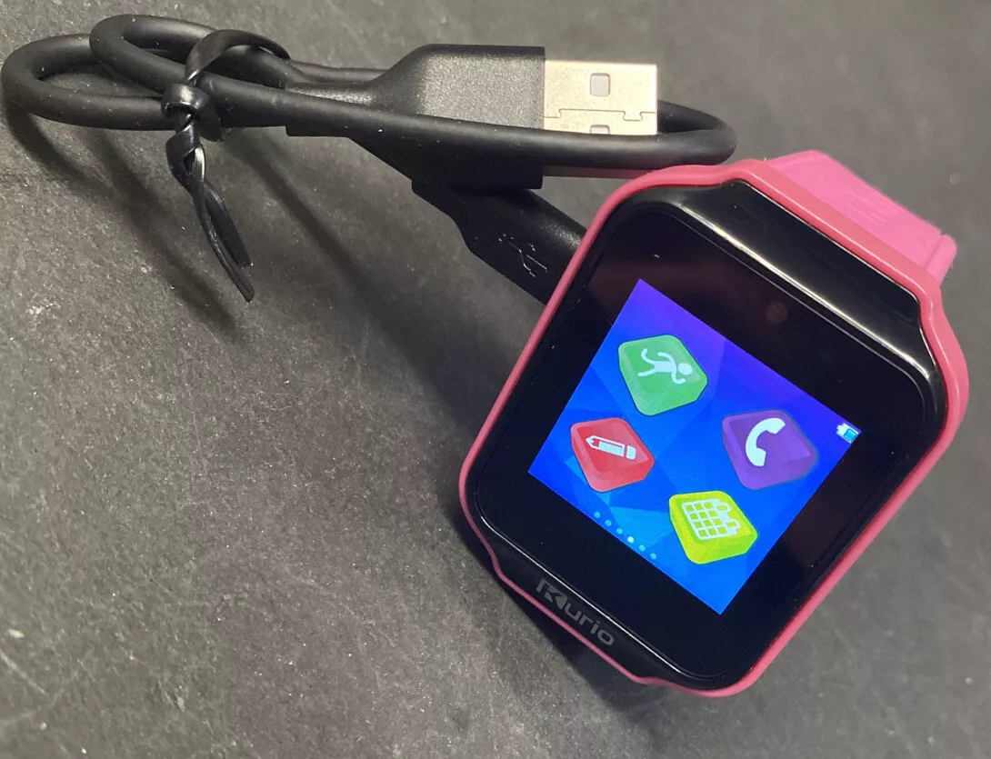 Kids Kurio Pink Smartwatch w Charger Cord Model C16500