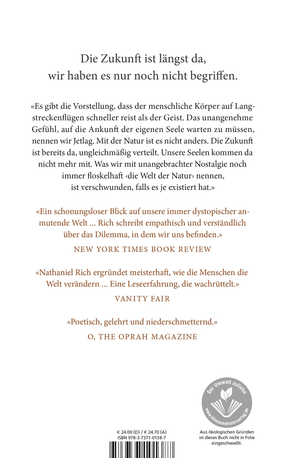 Thumbnail - Die Zweite Schöpfung Nathaniel Rich