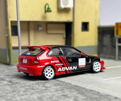 inno64 JDM HONDA CIVIC EF9 & EK9 2台セット INNO 1:64 JDM Civic Type R EK9 Advan Racing Sports Model