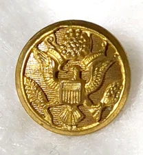 Antique Eagle Button Waterbury Co Superior Quality US Military Uniform WWII 15mm
