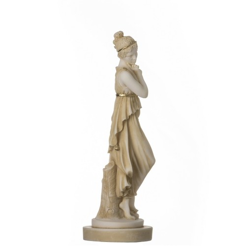 Persephone Göttin der Unterwelt Frühling Gold Blume Vegetation Statue 7" - Bild 3 von 8