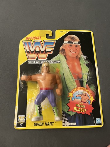 Vintage 1993 Hasbro WWF WWE Yellow Card Series 7 O...