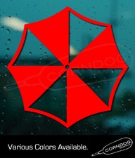 Umbrella Corp Sticker Vinyl Decal Zombies Resident Evil Alice Wesker Xbox Ps