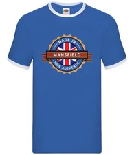 Made In Mansfield - Mens Ringer - Hometown City Town FC Born In Gift