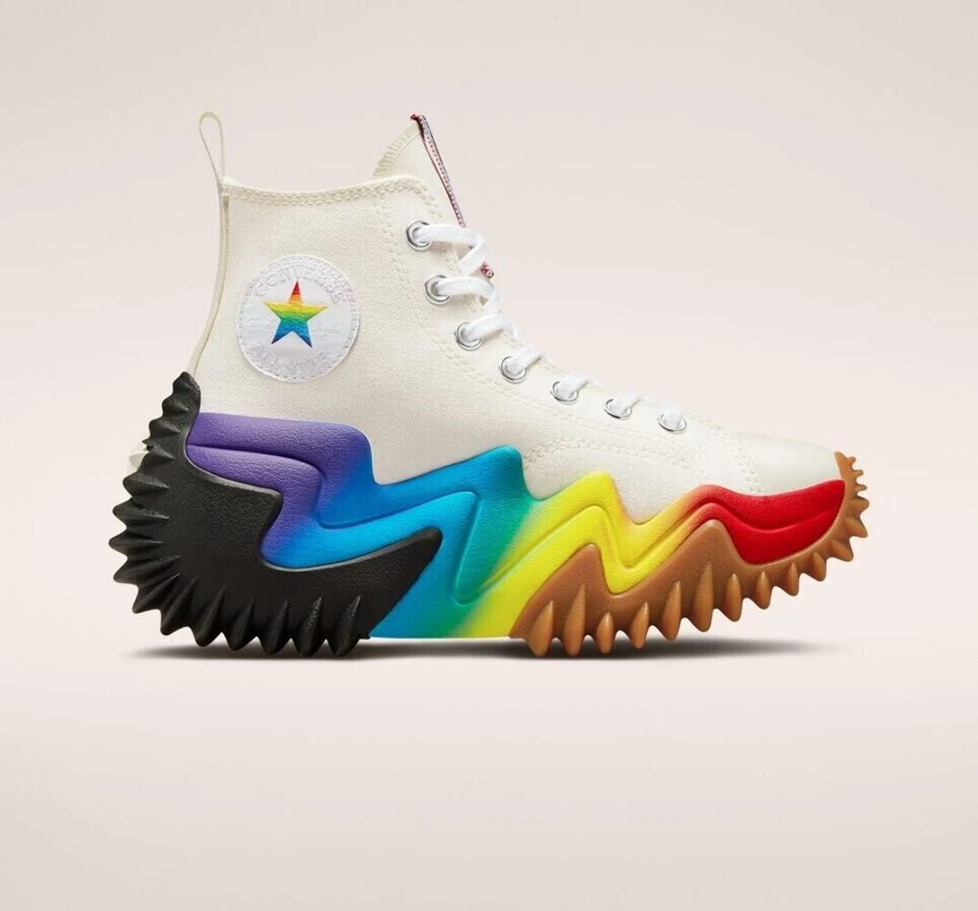 Converse Run Star Motion Pride Shoes Womens Size 5.5 Multicolor High Top A02262C Converse Run Star Motion Platform Pride (2022) - A02262C - US main image 4