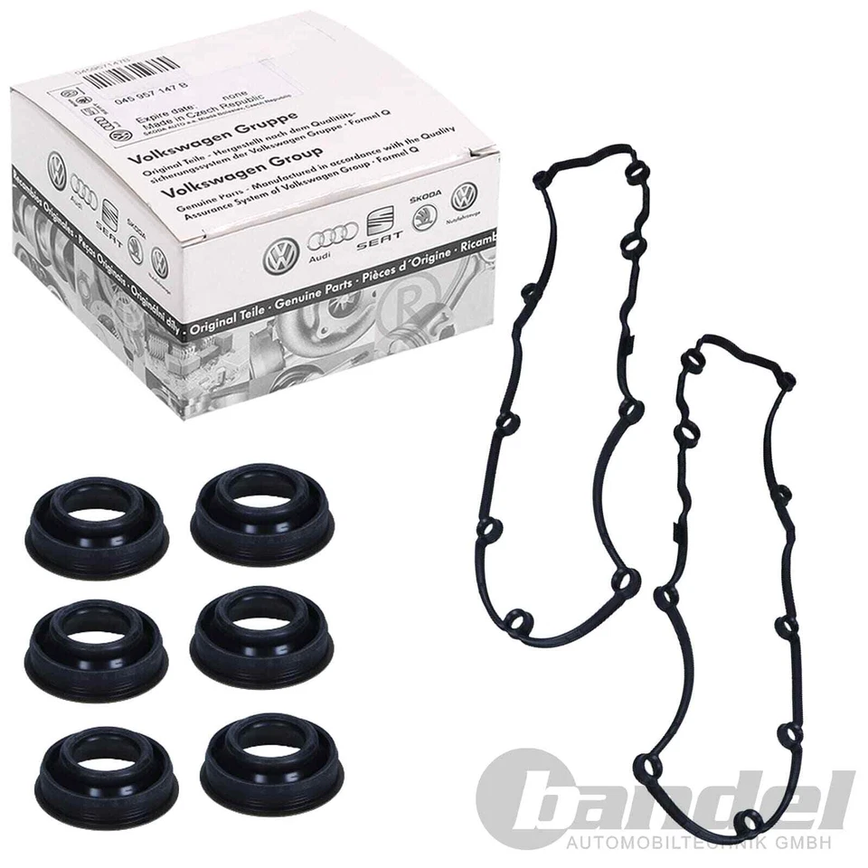 6xORIGINAL VAG VENTILDICHTUNG+ZKD passend für 3.0TDI AUDI A4 B8 A6 Q5 VW TOUAREG
