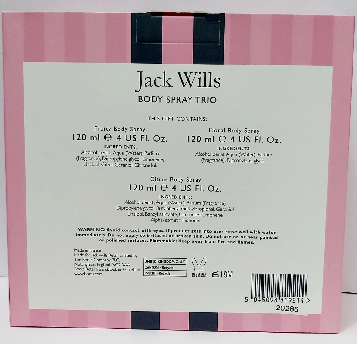 Jack Wills Lip Balm Card Holder Gift Set Medoget, 52 OFF